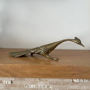 Vintage Solid Brass Roadrunner Bird Figurine Great City Traders